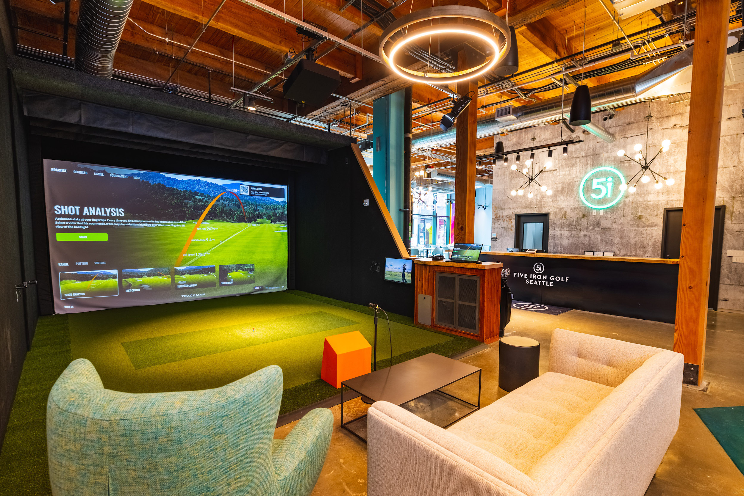 Inside view of Five Iron Golf. (Courtesy Five Iron Golf)